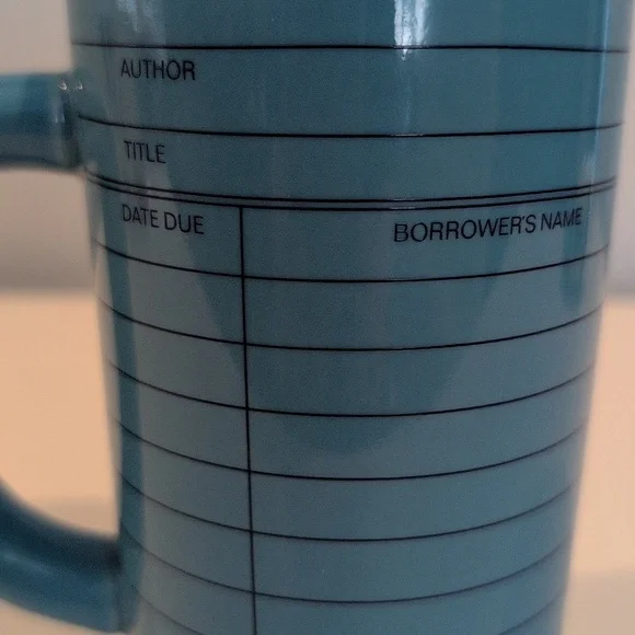 Out Of Print 12 Ounce Library Card Ceramic Coffee / Tea Mug - Picture 12 of 16
